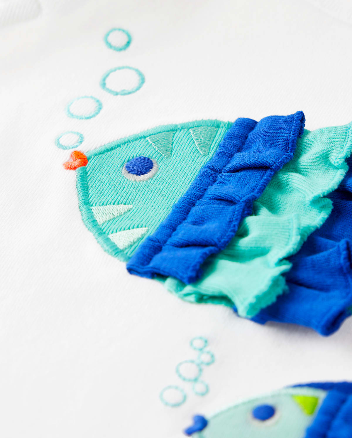 Детские топы Gymboree Girls Embroidered Fish Top - Save the Seas