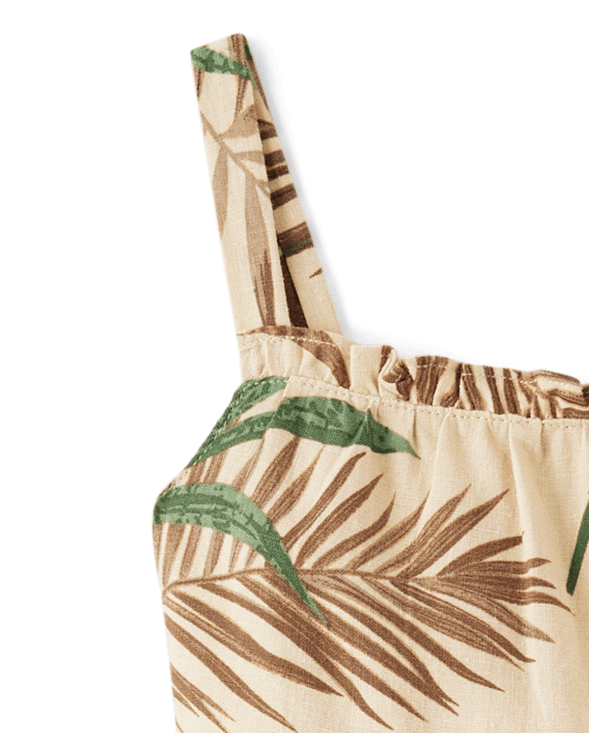 Детские платья Gymboree Girls Matching Family Palm Ruffle Dress - Safari — фото 2