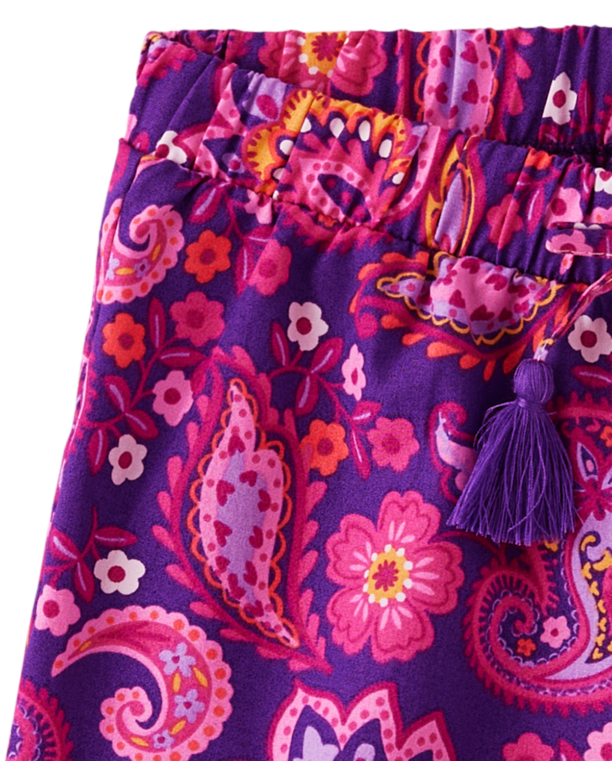 Детские шорты Gymboree Girls Paisley Paperbag Waist Shorts - Island Spice — фото 2