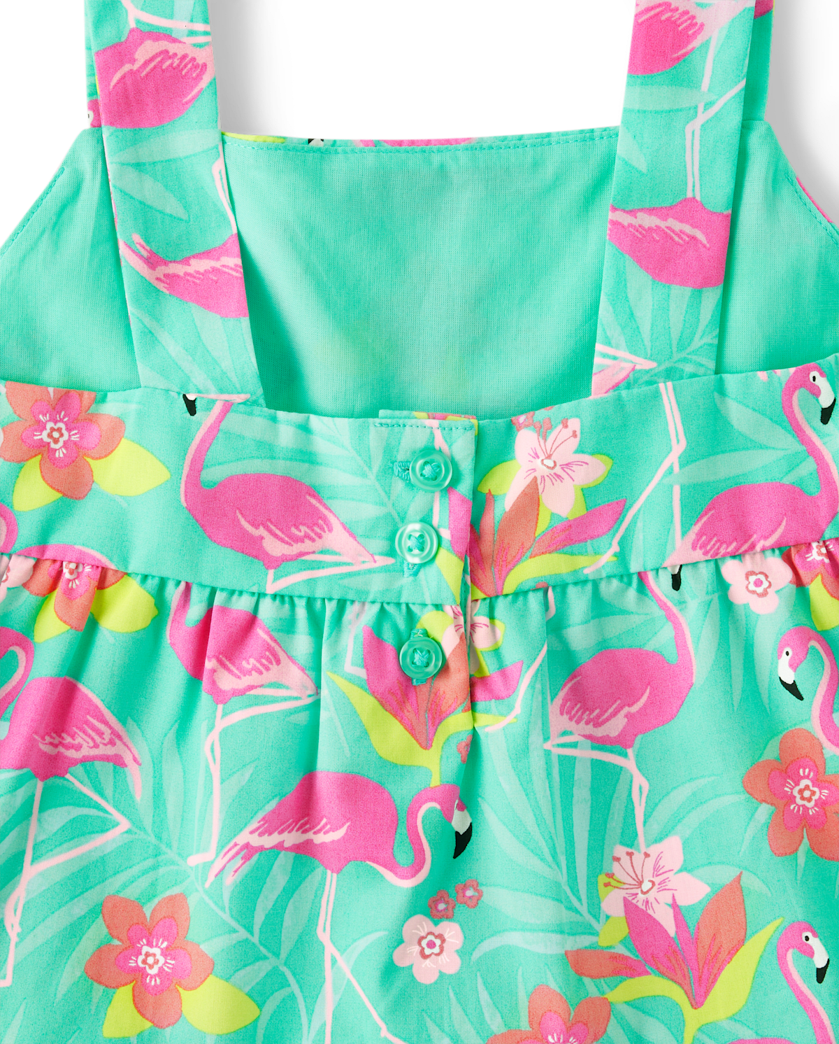 Детские топы Gymboree Girls Flamingo Ruffle Tank Top - Tropical Paradise