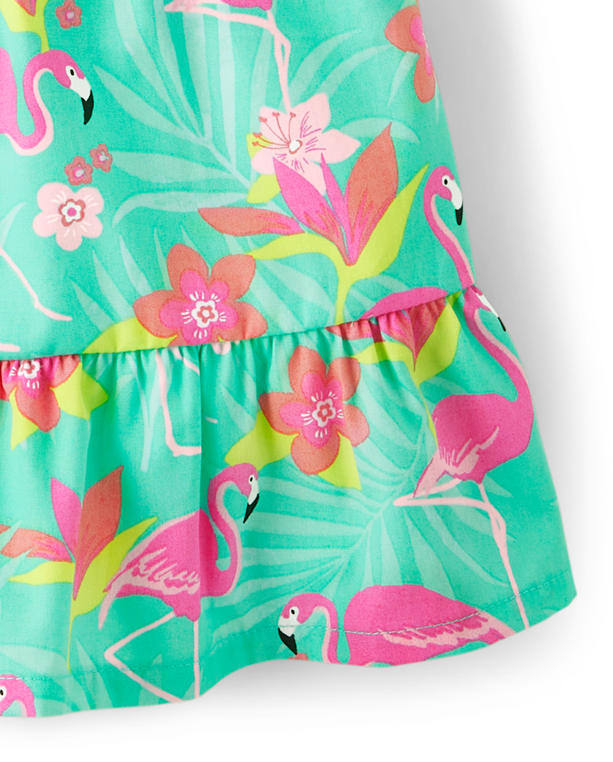 Детские топы Gymboree Girls Flamingo Ruffle Tank Top - Tropical Paradise — фото 3