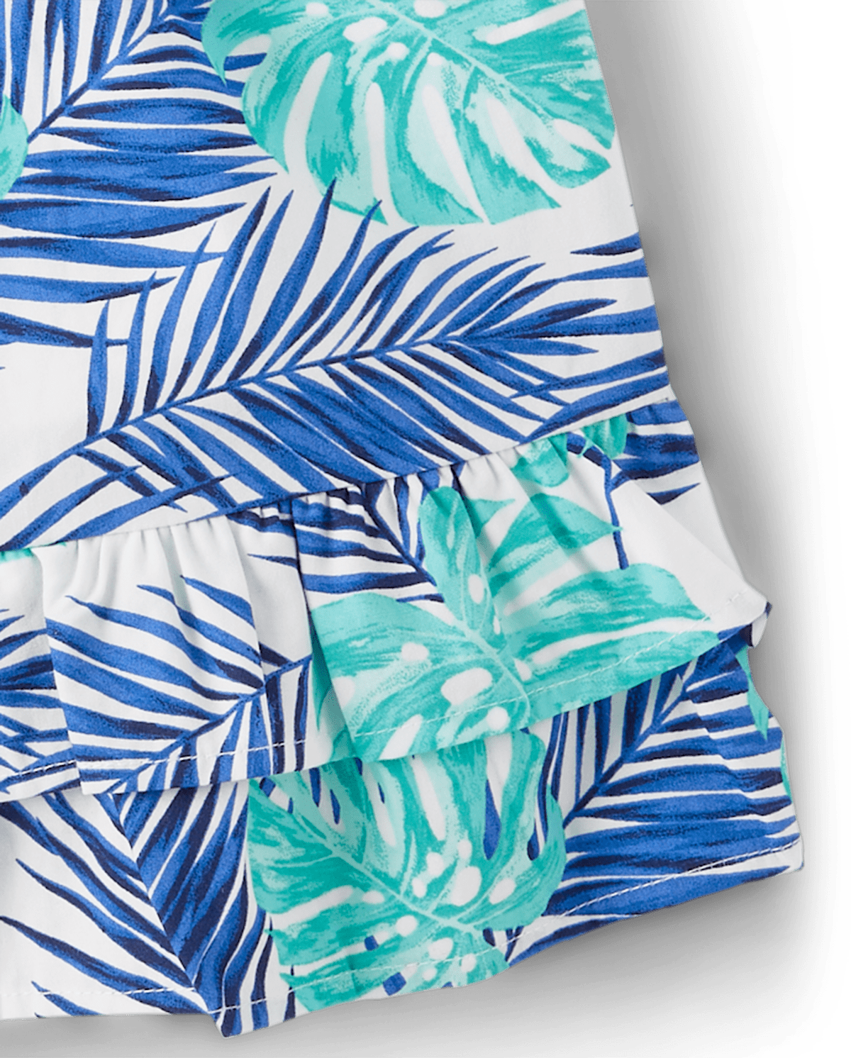 Детские юбки Gymboree Girls Tropical Leaf Ruffle Skort - Save the Seas — фото 2