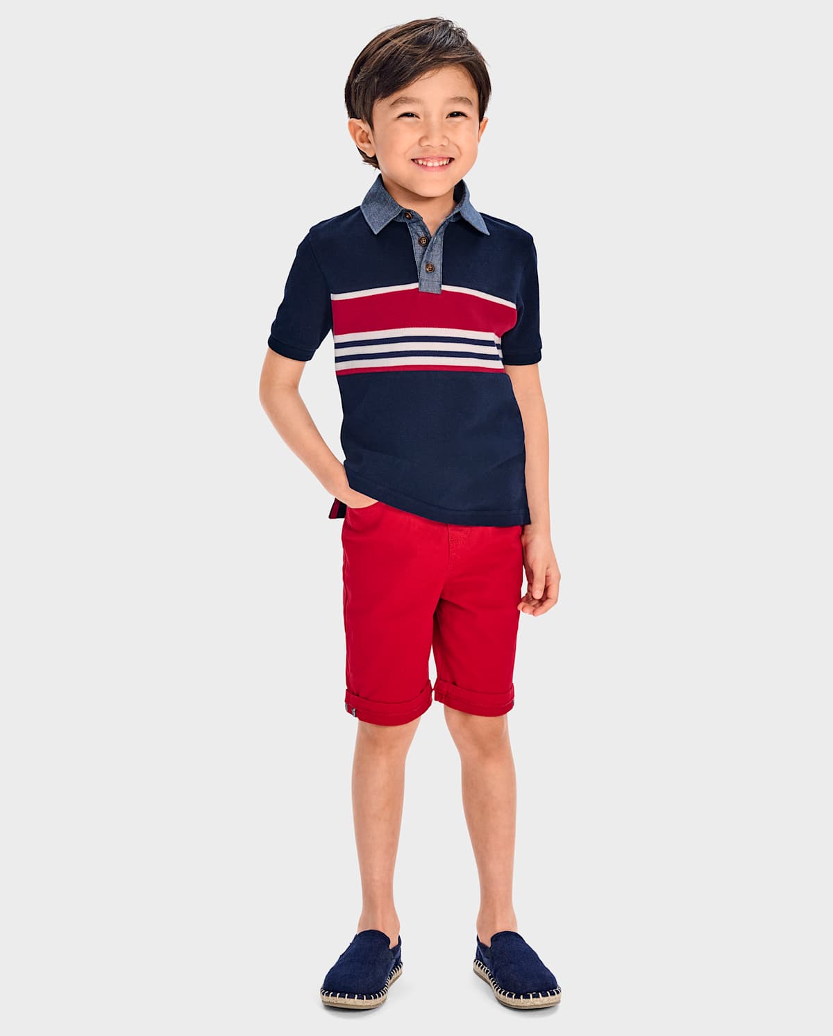 Детские топы Gymboree Boys Striped Polo - American Cutie — фото 2