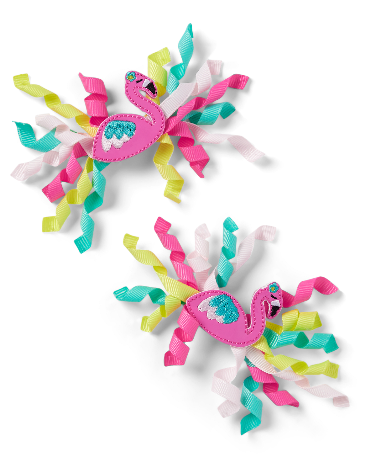 Детские аксессуары Gymboree Girls Flamingo Curly Hair Clips - Tropical Paradise