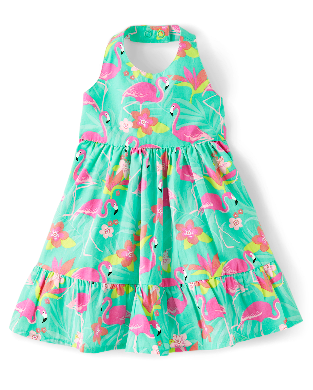 Детские платья Gymboree Baby Girls Matching Family Flamingo Halter Dress - Tropical Paradise