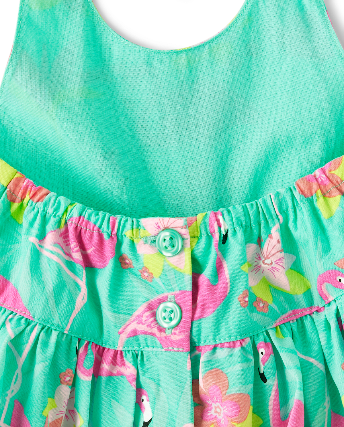 Детские платья Gymboree Baby Girls Matching Family Flamingo Halter Dress - Tropical Paradise — фото 2