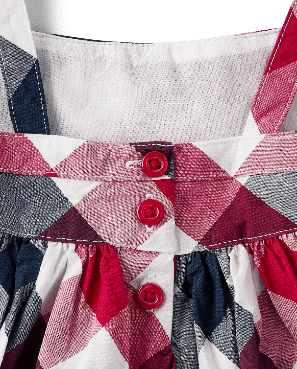Детские платья Gymboree Baby Girls Matching Family Plaid Ruffle Dress - American Cutie — фото 2