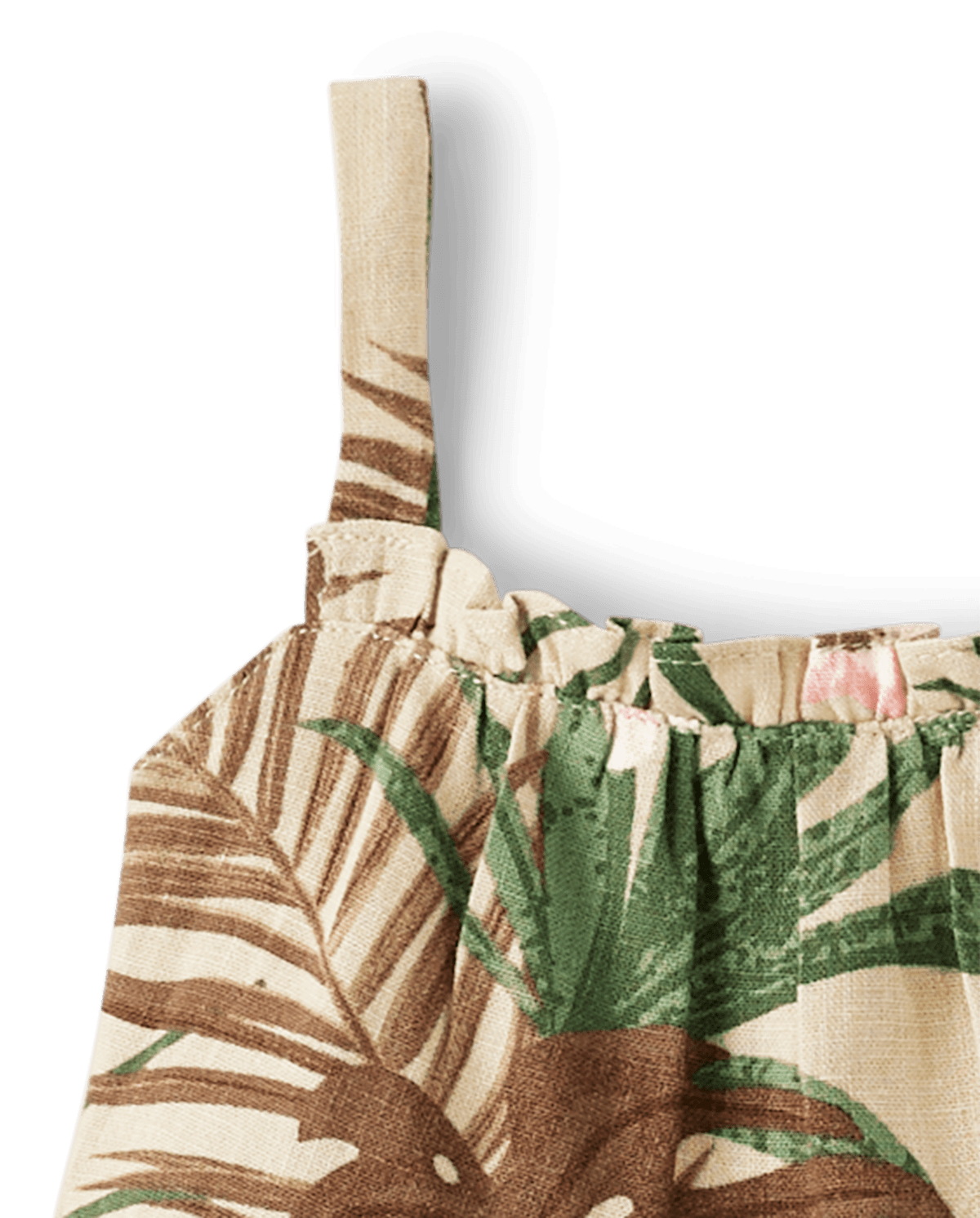 Детские платья Gymboree Baby Girls Matching Family Palm Ruffle Dress - Safari — фото 3