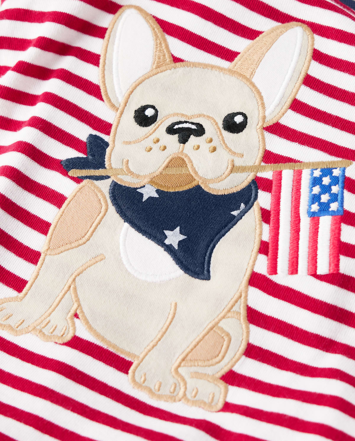Детские пижамы Gymboree Kids Embroidered Dog Snug Fit Cotton Pajamas - Gymmies