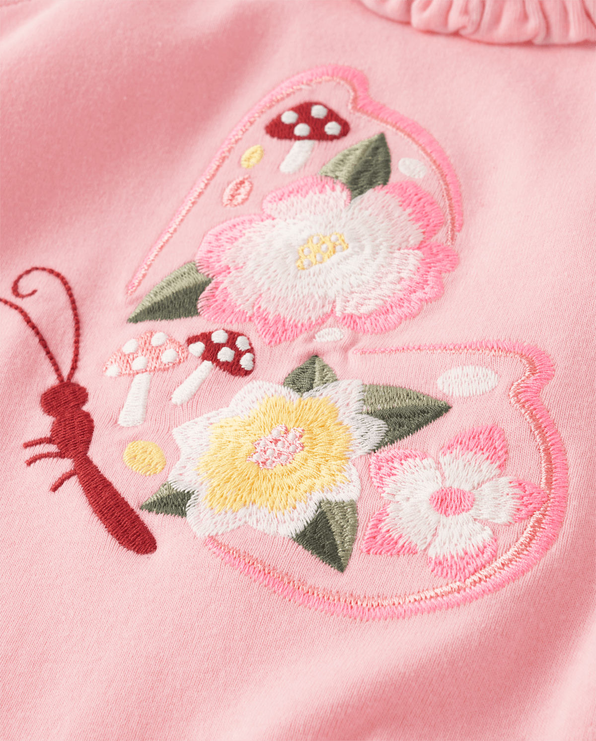 Детские топы Gymboree Girls Embroidered Butterfly Ruffle Tank Top - Fairytale Forest