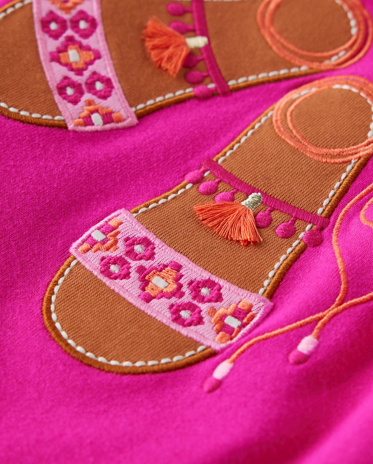 Детские сандалии Gymboree Girls Embroidered Sandals Tank Top - Island Spice