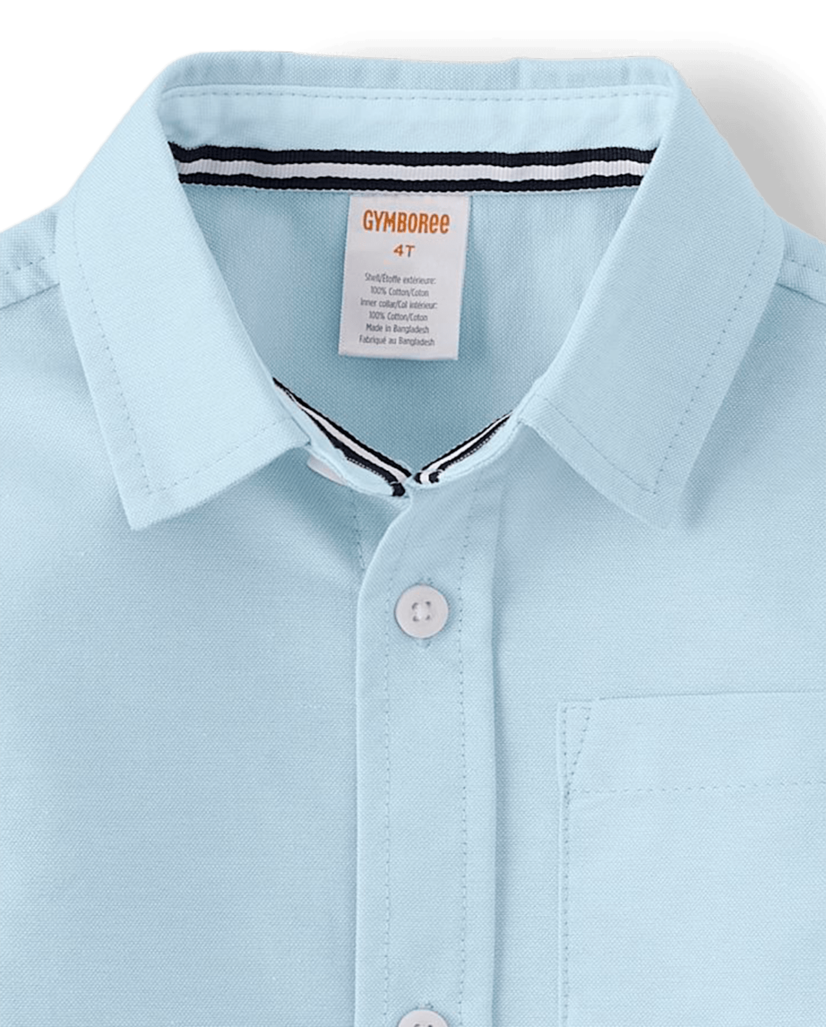 Детские рубашки Gymboree Boys Wrinkle-Resistant Oxford Button Up Shirt - Uniform — фото 2