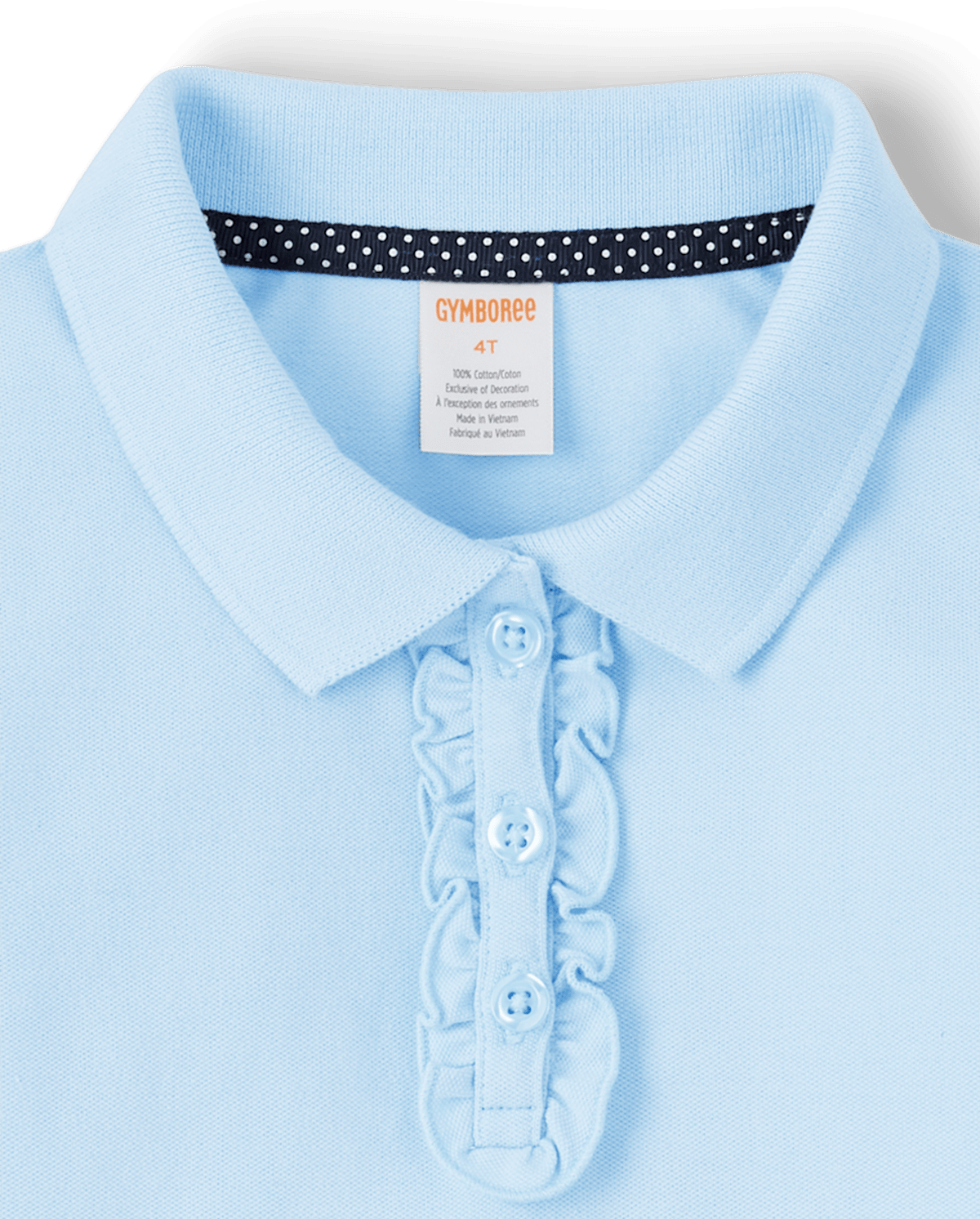Детские топы Gymboree Girls Ruffle Polo - Uniform — фото 2