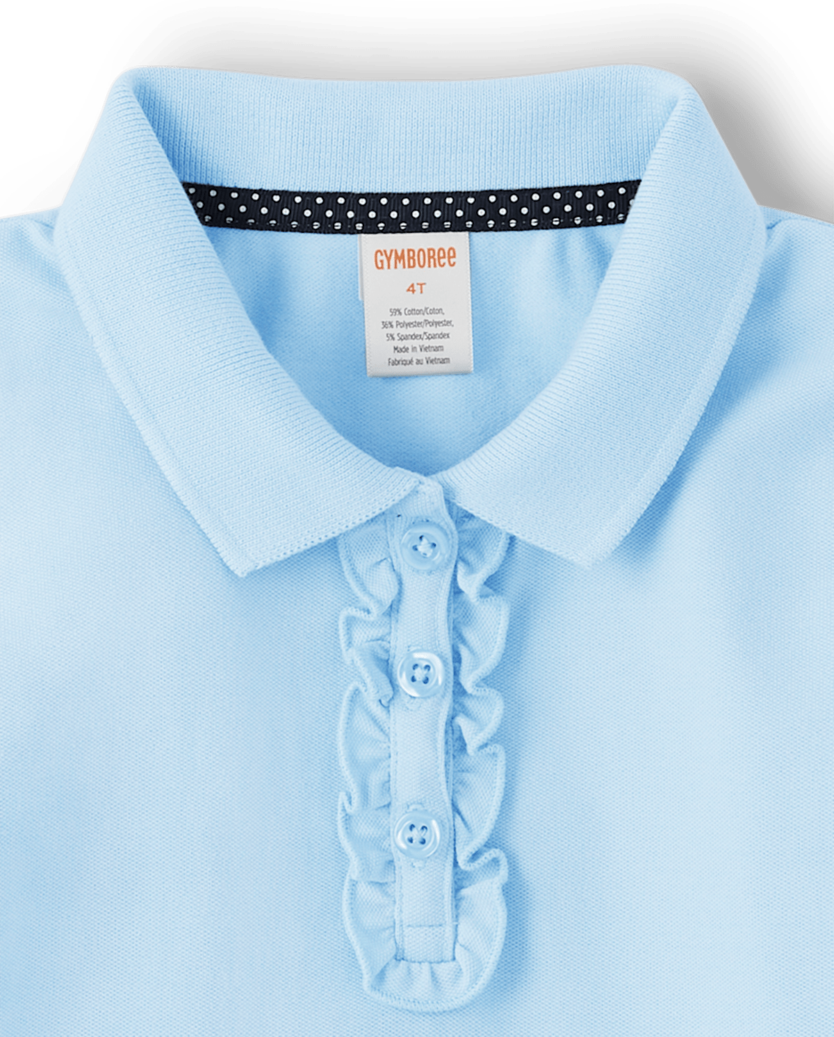 Детские топы Gymboree Girls Ruffle Polo - Uniform — фото 3