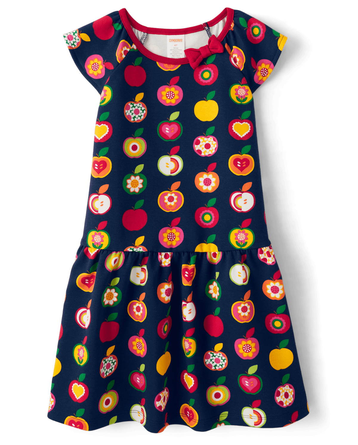 Детские платья Gymboree Girls Apple Ponte Peplum Dress - Apple Orchard — фото 2