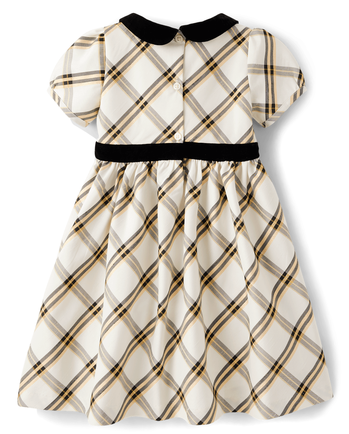 Детские платья Gymboree Girls Plaid Dupioni Peter Pan Dress - Winter Wonderland — фото 3