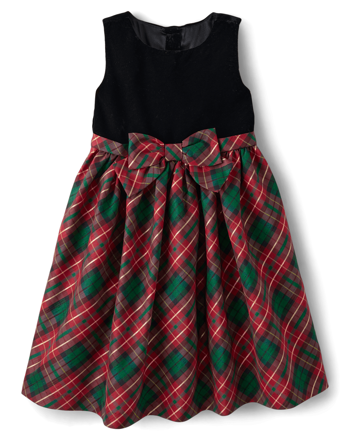Детские платья Gymboree Girls Matching Family Plaid Bow Fit And Flare Dress - A Royal Christmas