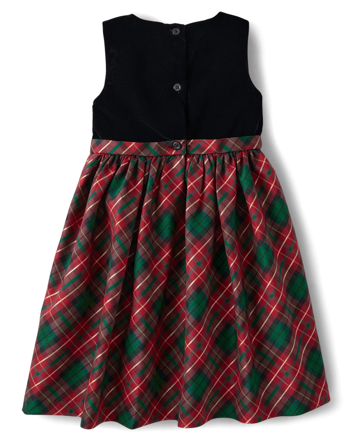 Детские платья Gymboree Girls Matching Family Plaid Bow Fit And Flare Dress - A Royal Christmas — фото 3