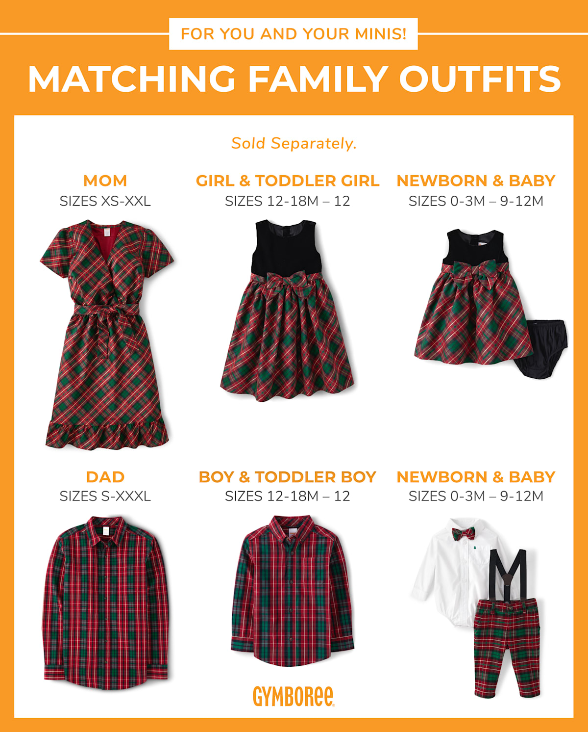 Детские платья Gymboree Girls Matching Family Plaid Bow Fit And Flare Dress - A Royal Christmas — фото 4