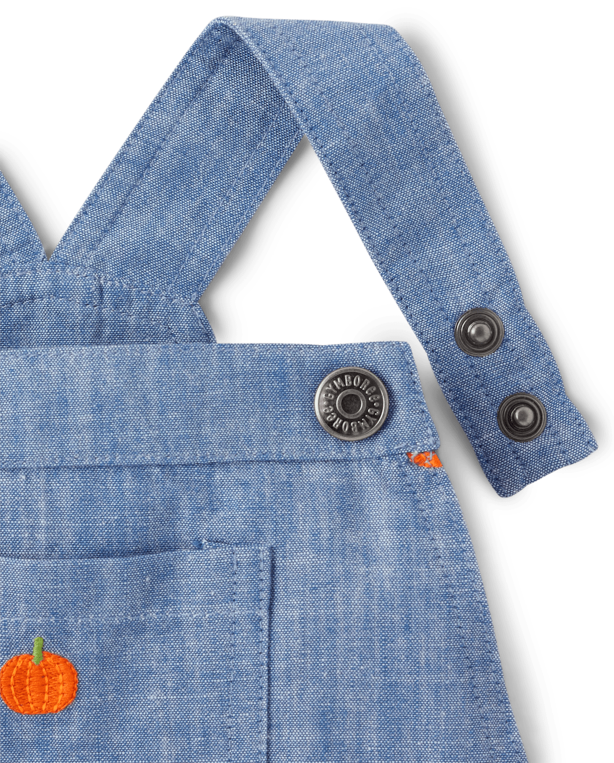 Детские юбки Gymboree Girls Schiffli Pumpkin Chambray Skirtall - Lil' Pumpkin — фото 2