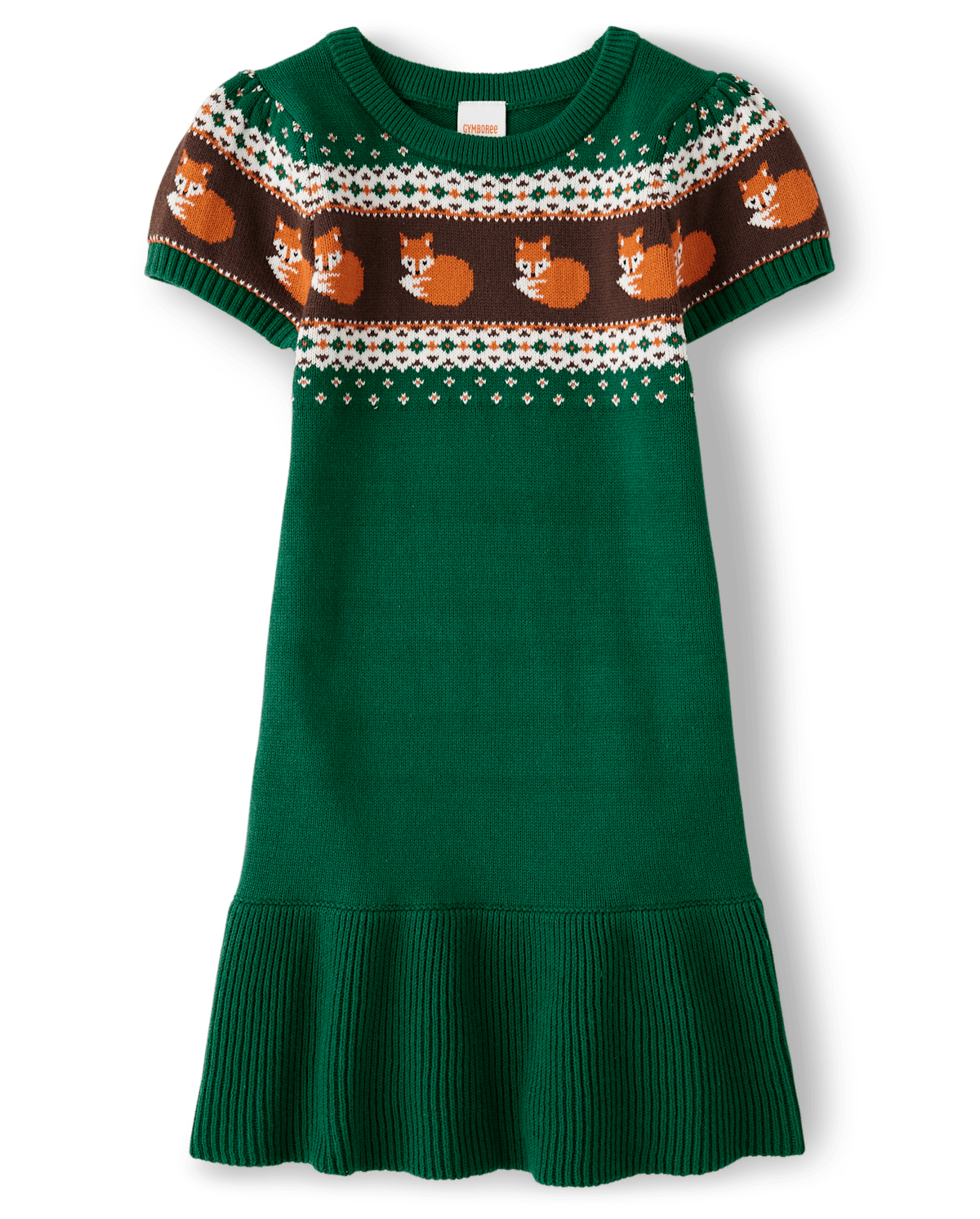 Детские платья Gymboree Girls Fox Fairisle Sweater Dress - Friendly Fox
