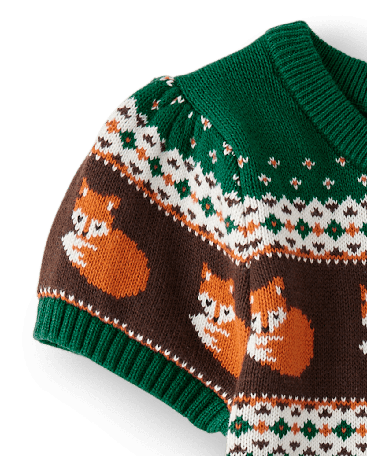 Детские платья Gymboree Girls Fox Fairisle Sweater Dress - Friendly Fox — фото 3