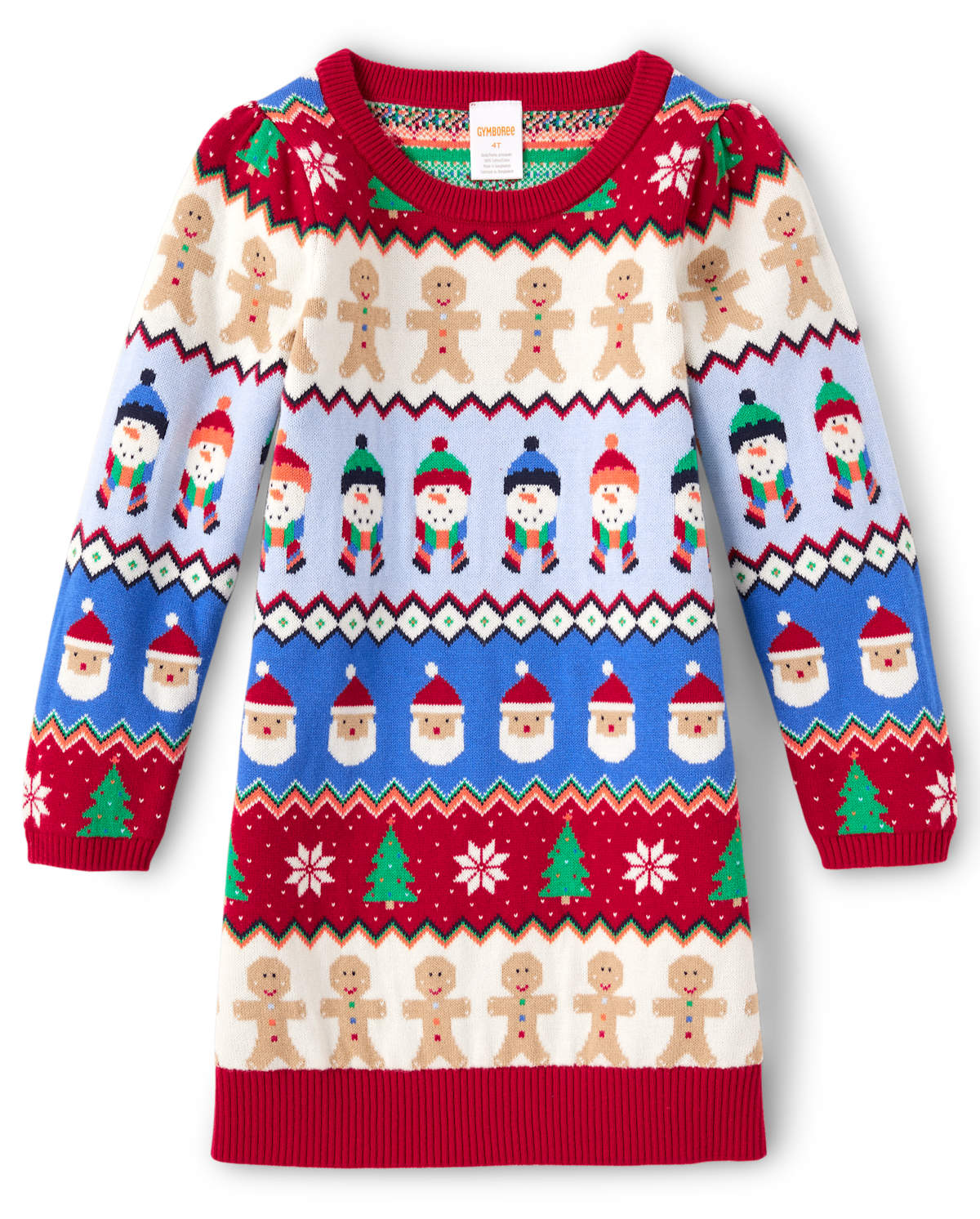 Детские платья Gymboree Girls Christmas Fairisle Sweater Dress - Very Merry