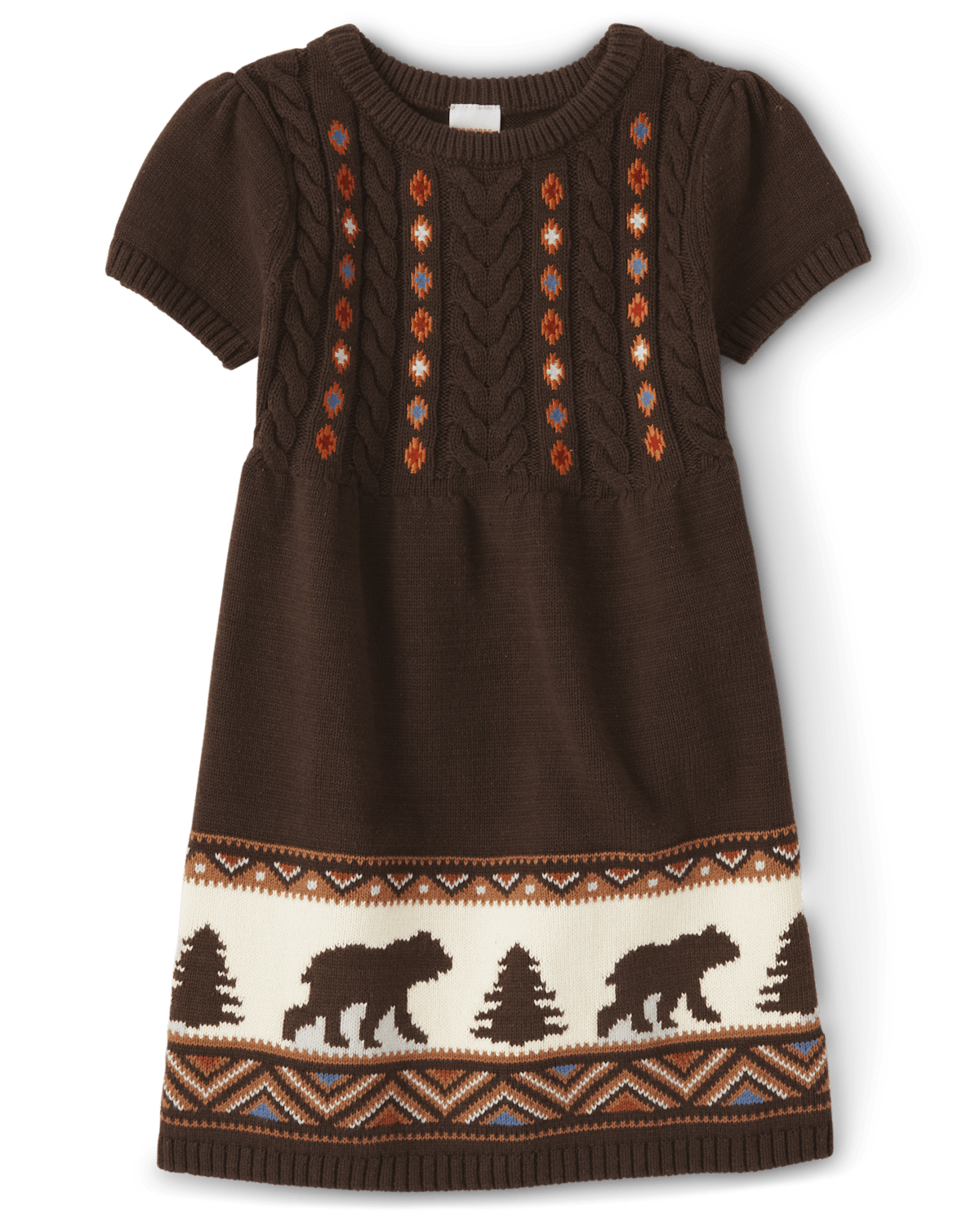 Детские платья Gymboree Girls Intarsia Bear Sweater Dress - Montana Mountain