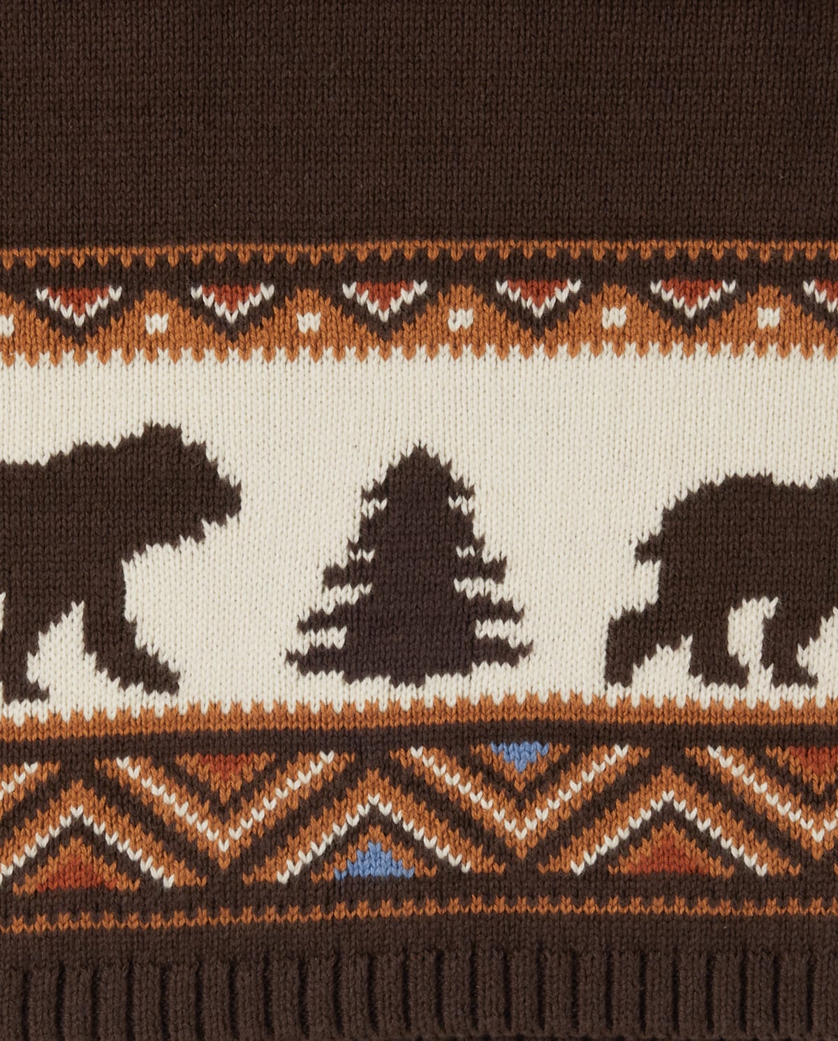 Детские платья Gymboree Girls Intarsia Bear Sweater Dress - Montana Mountain — фото 3