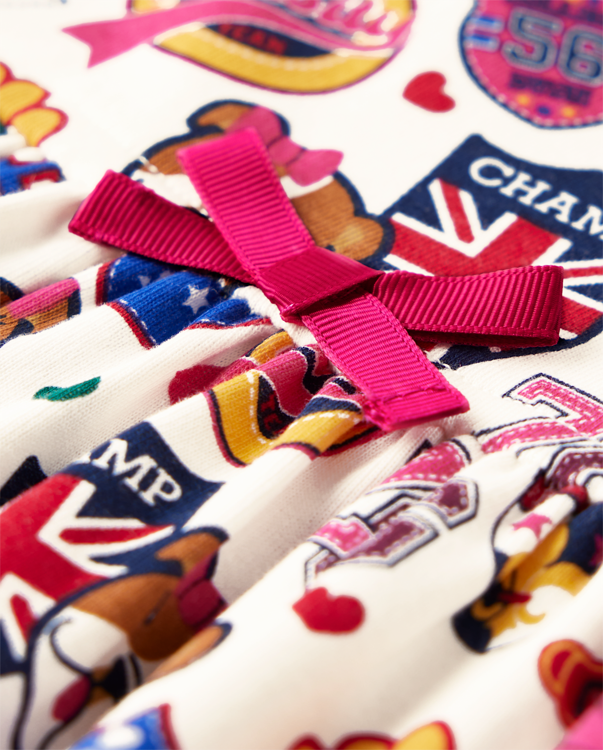 Детские платья Gymboree Girls Varsity Patch Babydoll Dress - Prep School — фото 2