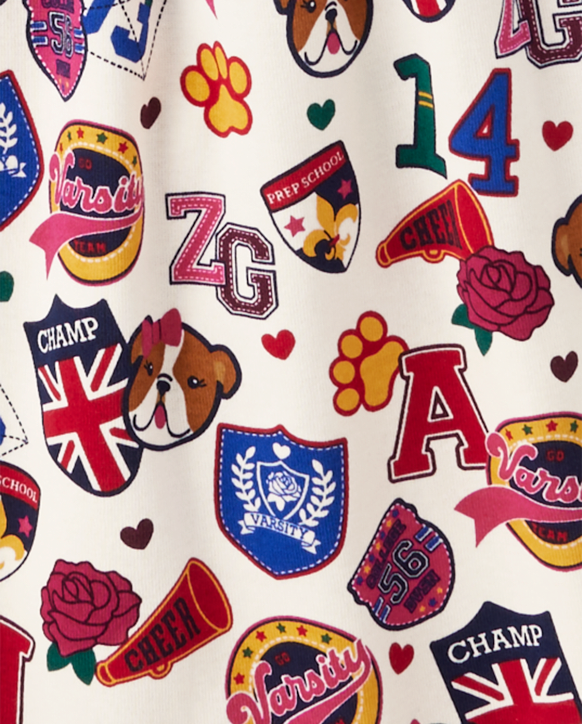 Детские платья Gymboree Girls Varsity Patch Babydoll Dress - Prep School — фото 4