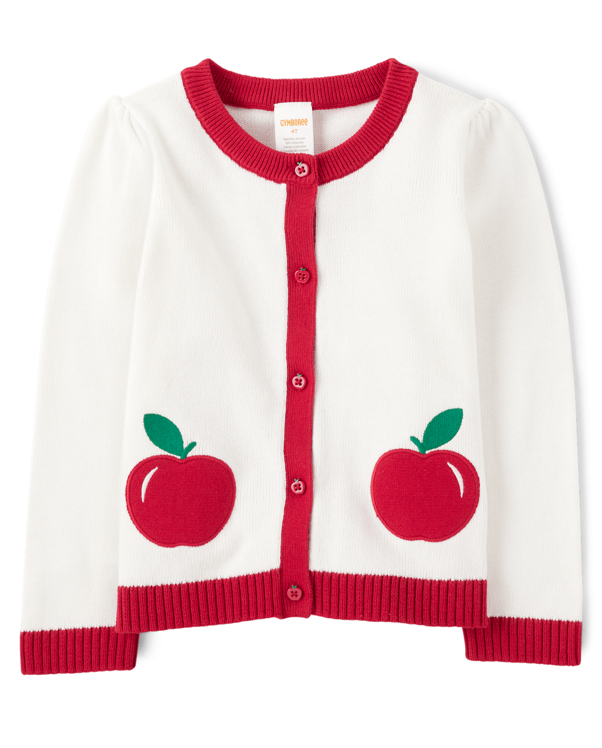 Детские кардиганы Gymboree Girls Applique Apple Cardigan - Apple Orchard