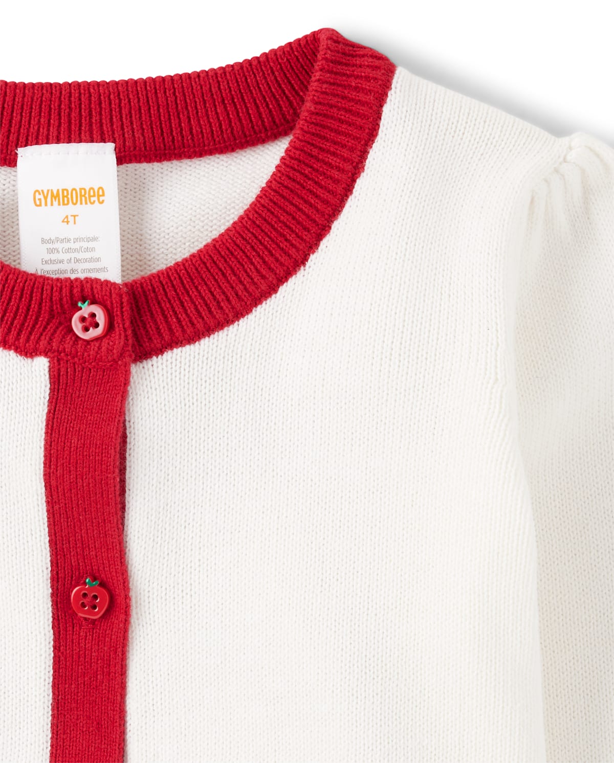 Детские кардиганы Gymboree Girls Applique Apple Cardigan - Apple Orchard — фото 3