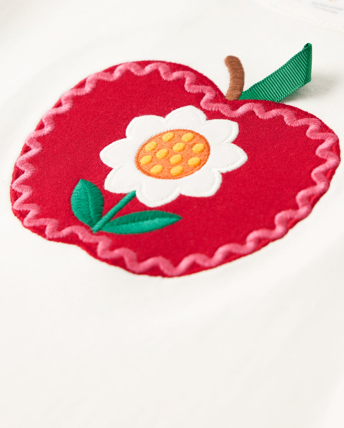 Детские топы Gymboree Girls Embroidered Apple Daisy Tulip Top - Apple Orchard — фото 2