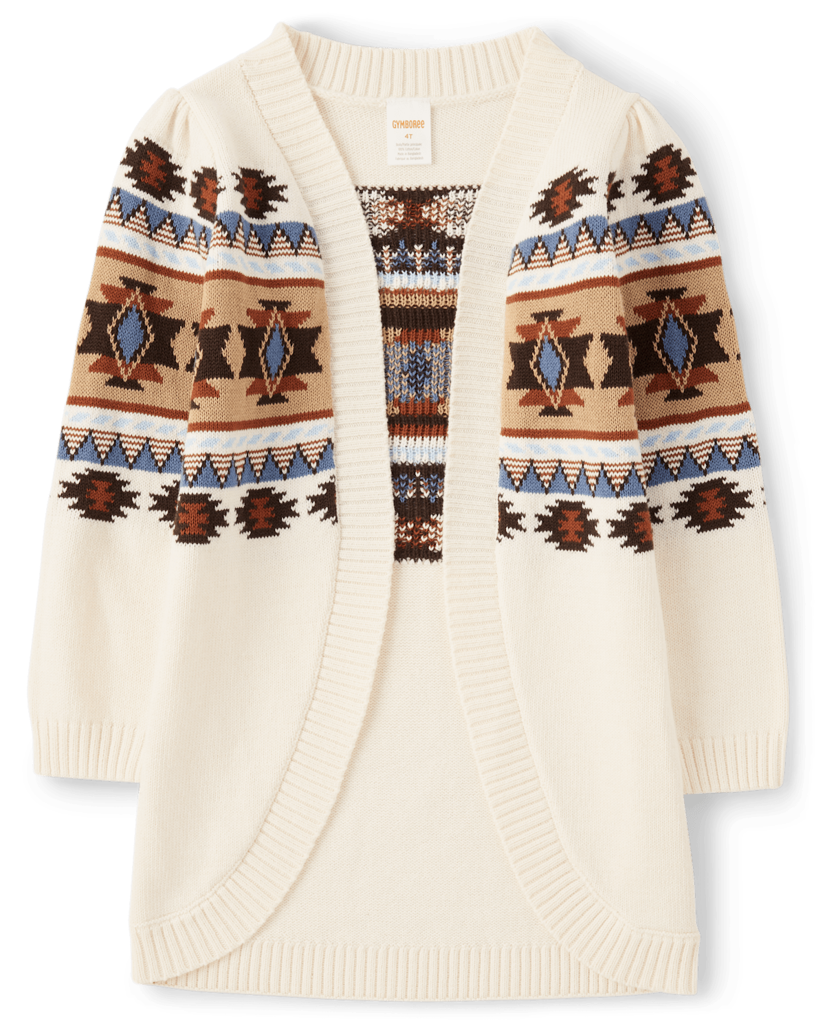 Детские кардиганы Gymboree Girls Intarsia Fairisle Long Cardigan - Montana Mountain