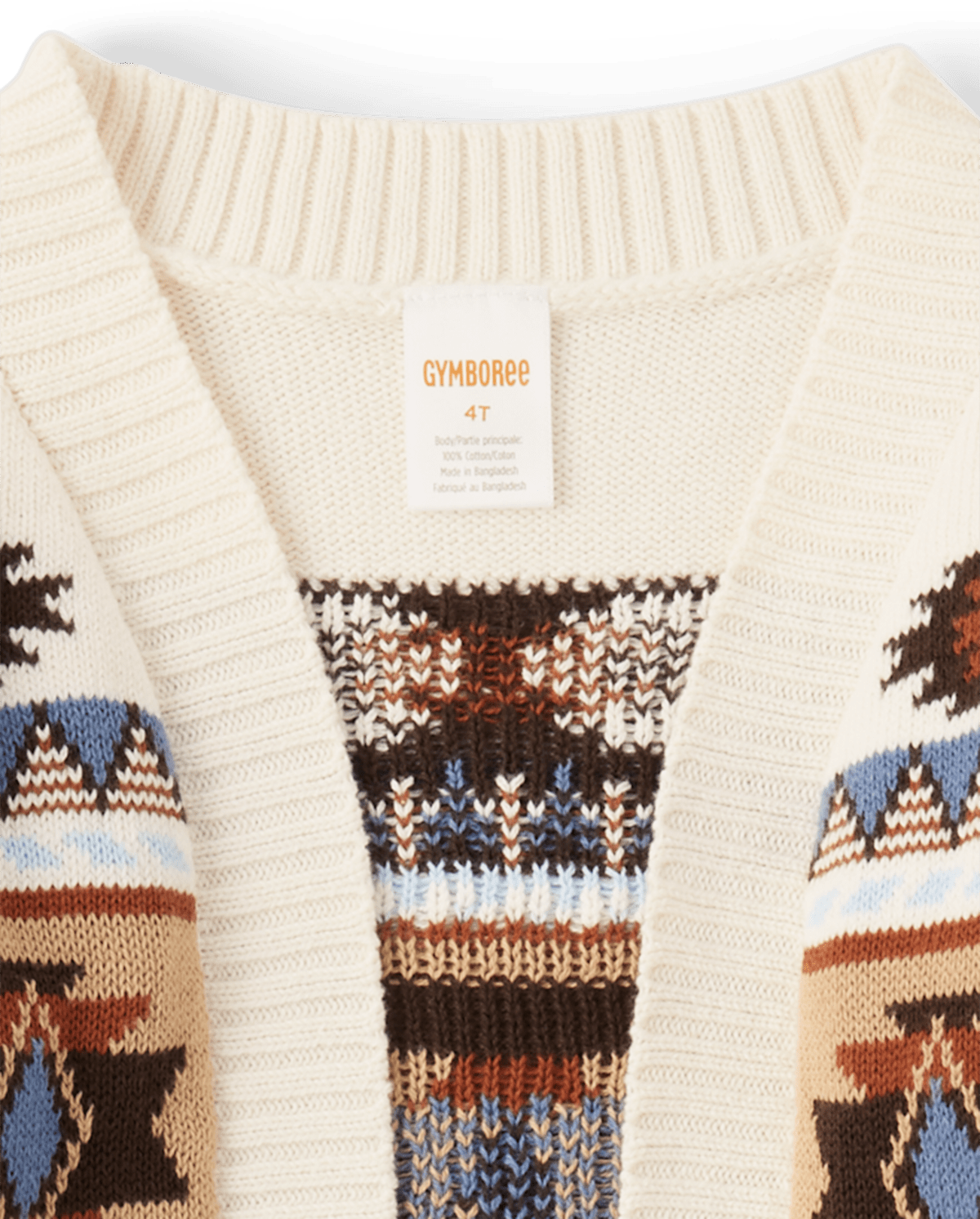 Детские кардиганы Gymboree Girls Intarsia Fairisle Long Cardigan - Montana Mountain — фото 3