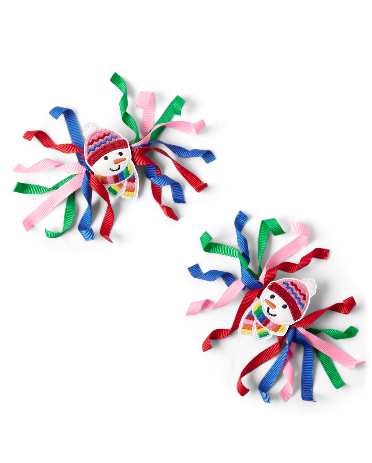 Детские аксессуары Gymboree Girls Snowman Curly Hair Clips 2-Pack - Very Merry