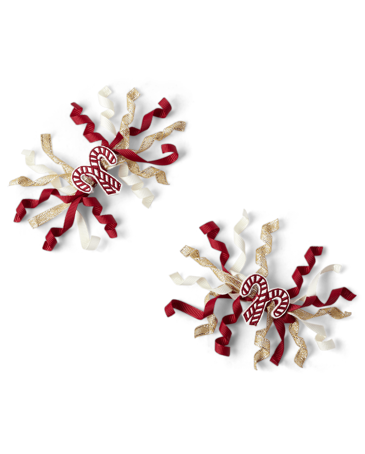 Детские аксессуары Gymboree Girls Candy Cane Curly Hair Clips 2-Pack - A Royal Christmas