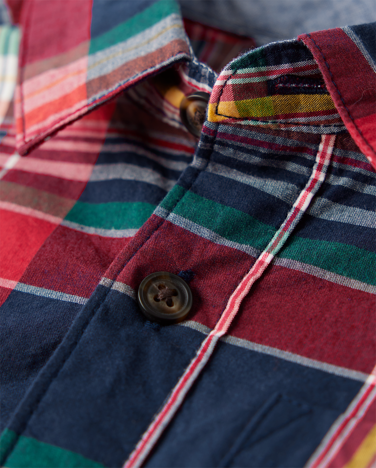 Детские рубашки Gymboree Boys Matching Family Plaid Poplin Button Up Shirt - Apple Orchard