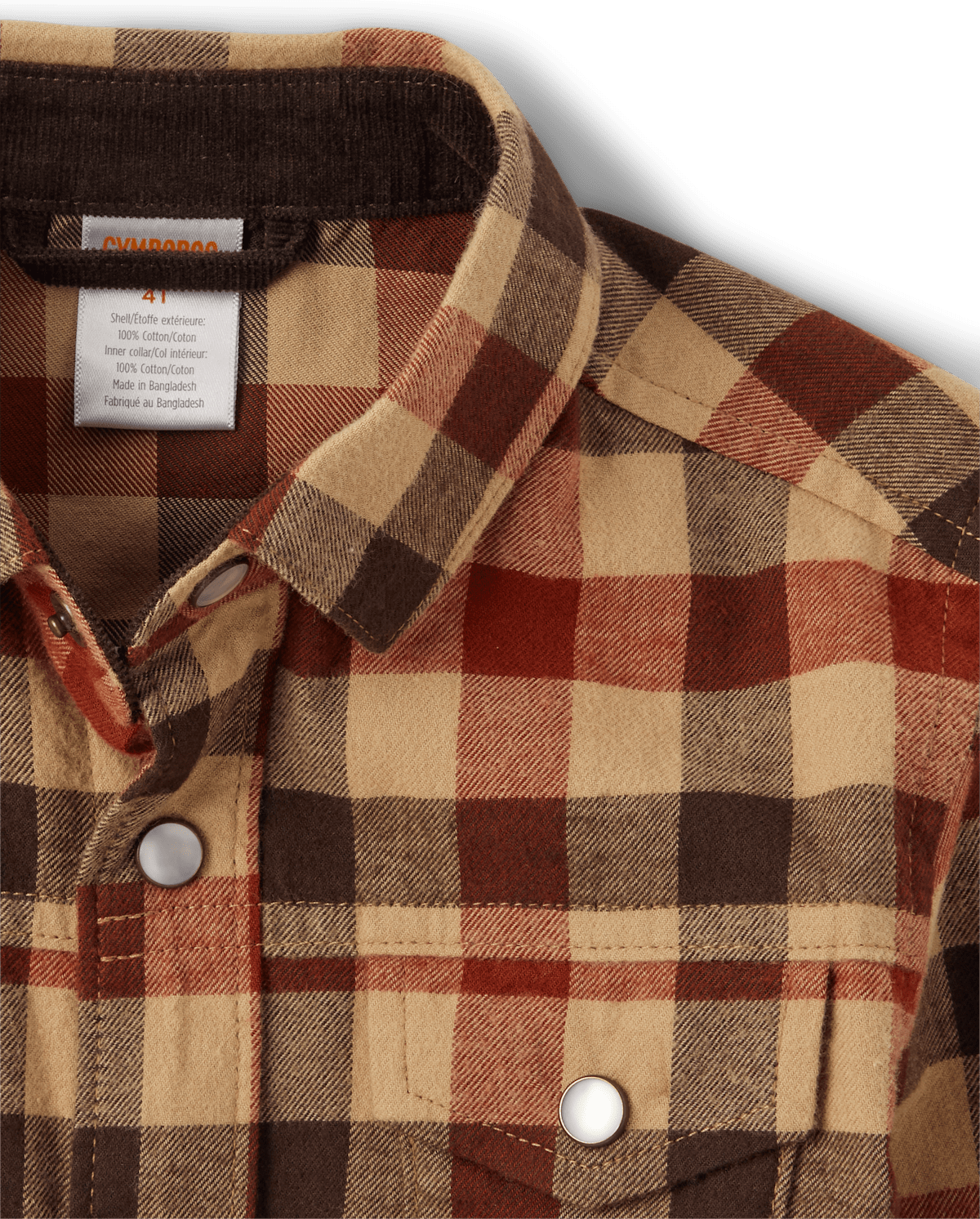 Детские рубашки Gymboree Boys Gingham Twill Button Up Shirt - Montana Mountain — фото 2