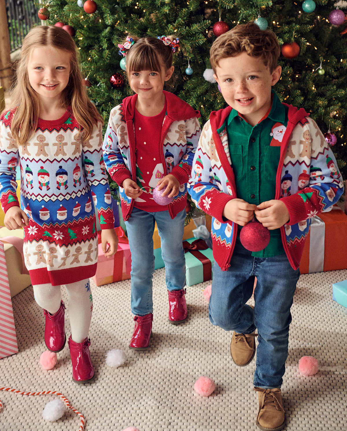 Детские худи Gymboree Kids Fairisle Zip Up - Very Merry — фото 2