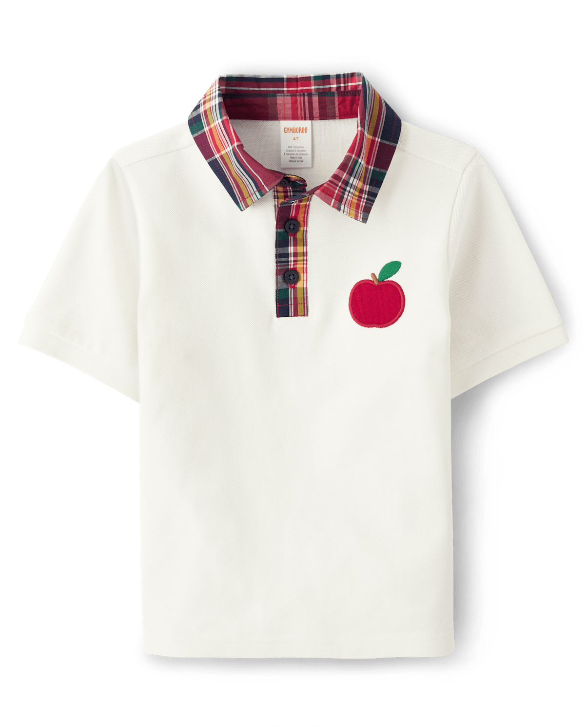 Детские топы Gymboree Boys Embroidered Apple Pique Polo - Apple Orchard