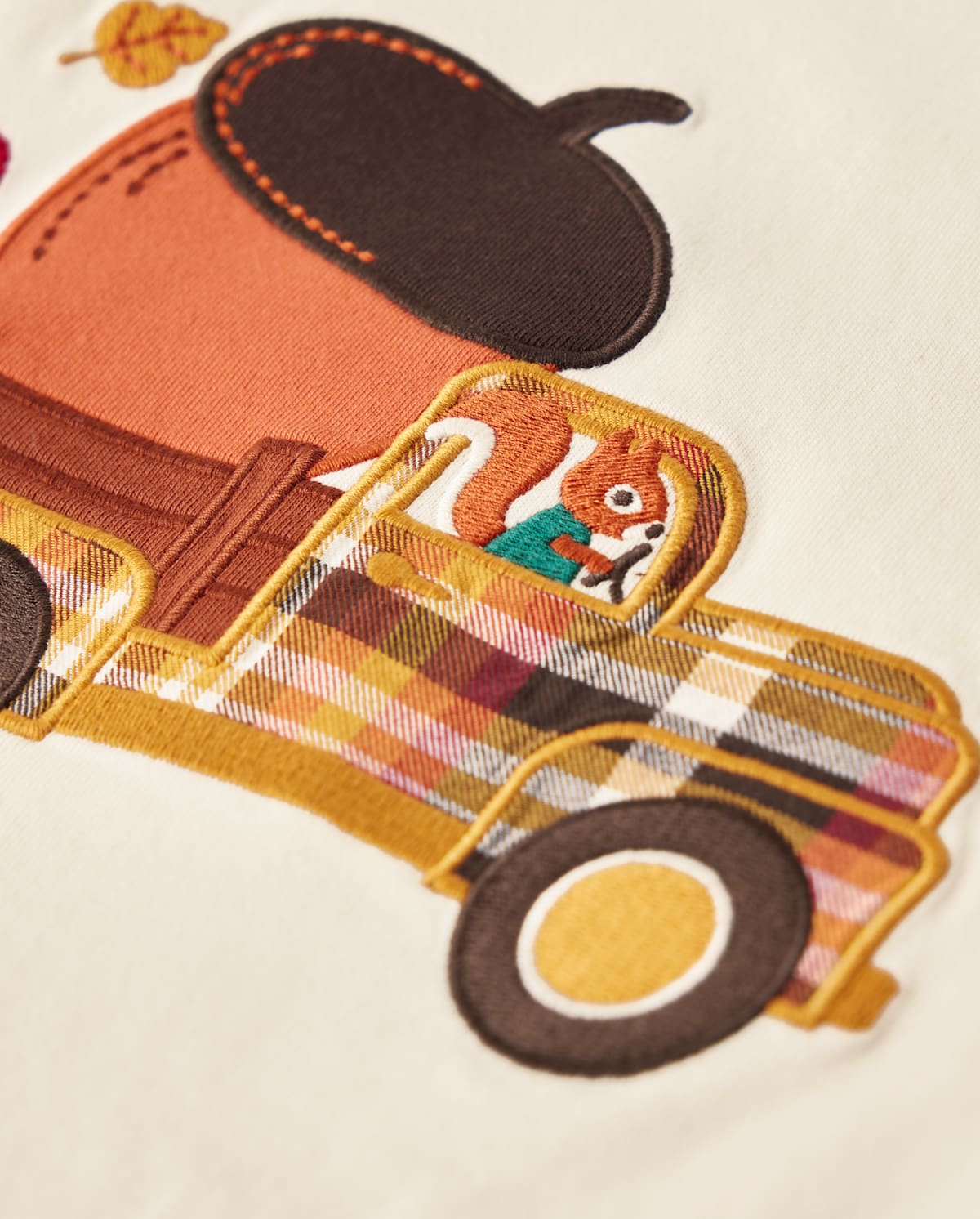 Детские топы Gymboree Boys Embroidered Truck Raglan Top - Happy Harvest — фото 2