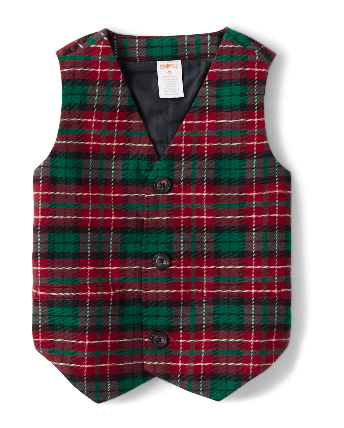 Детские жилеты Gymboree Boys Plaid Twill Vest - A Royal Christmas
