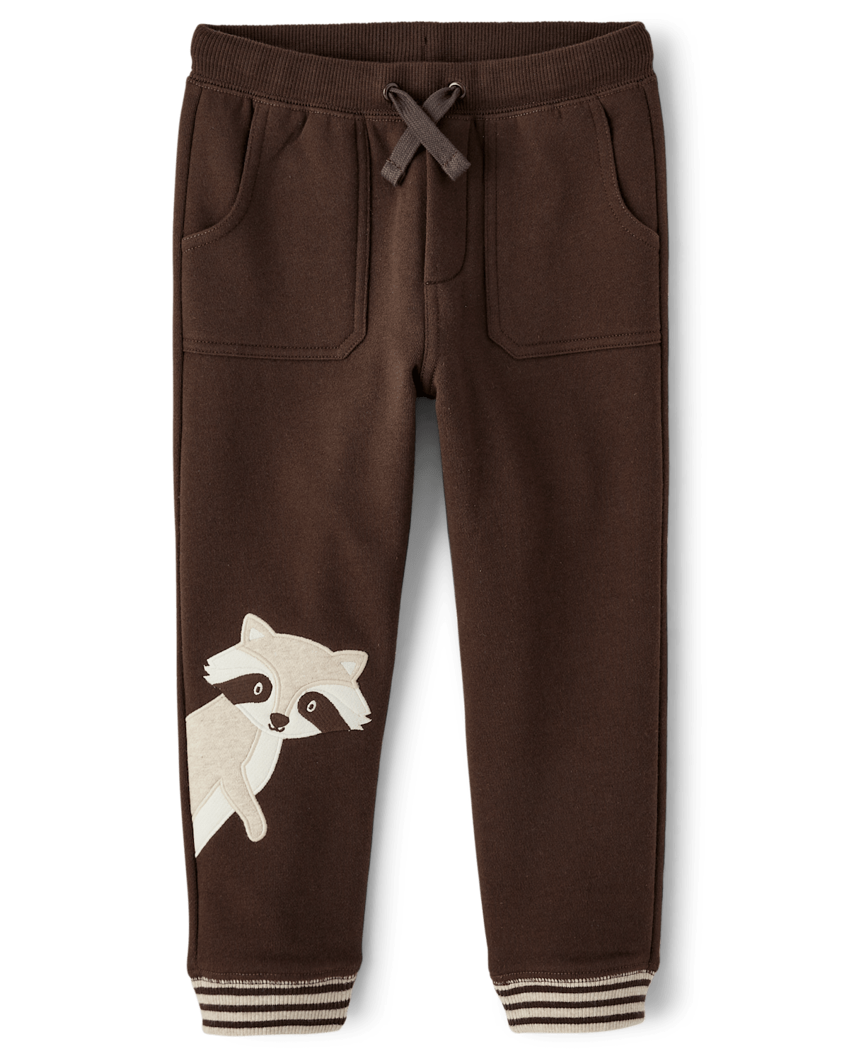 Детские брюки Gymboree Boys Embroidered Raccoon Fleece Jogger Pants - Enchanted Forest