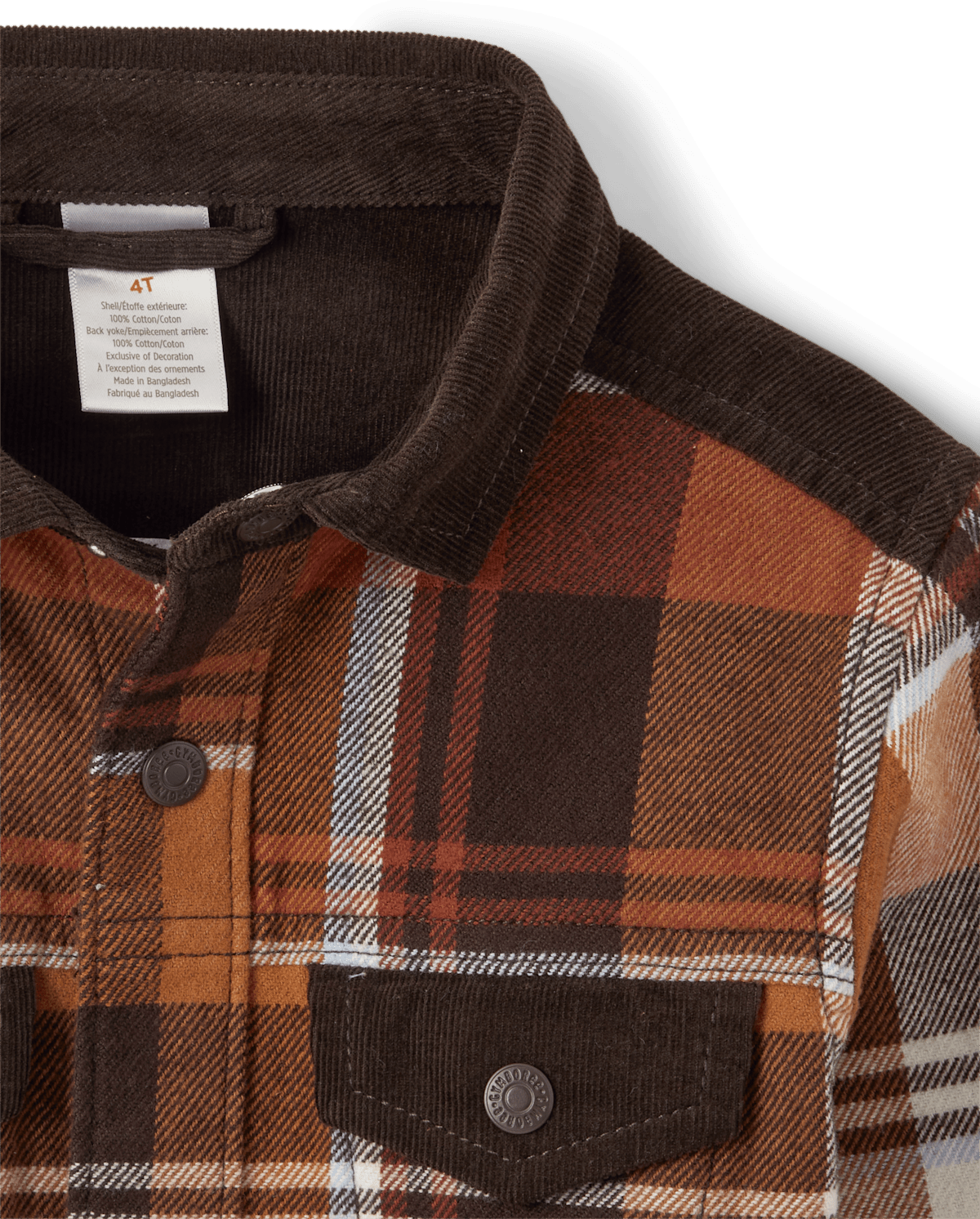Детские куртки Gymboree Boys Plaid Flannel Shirt Jacket - Montana Mountain — фото 3