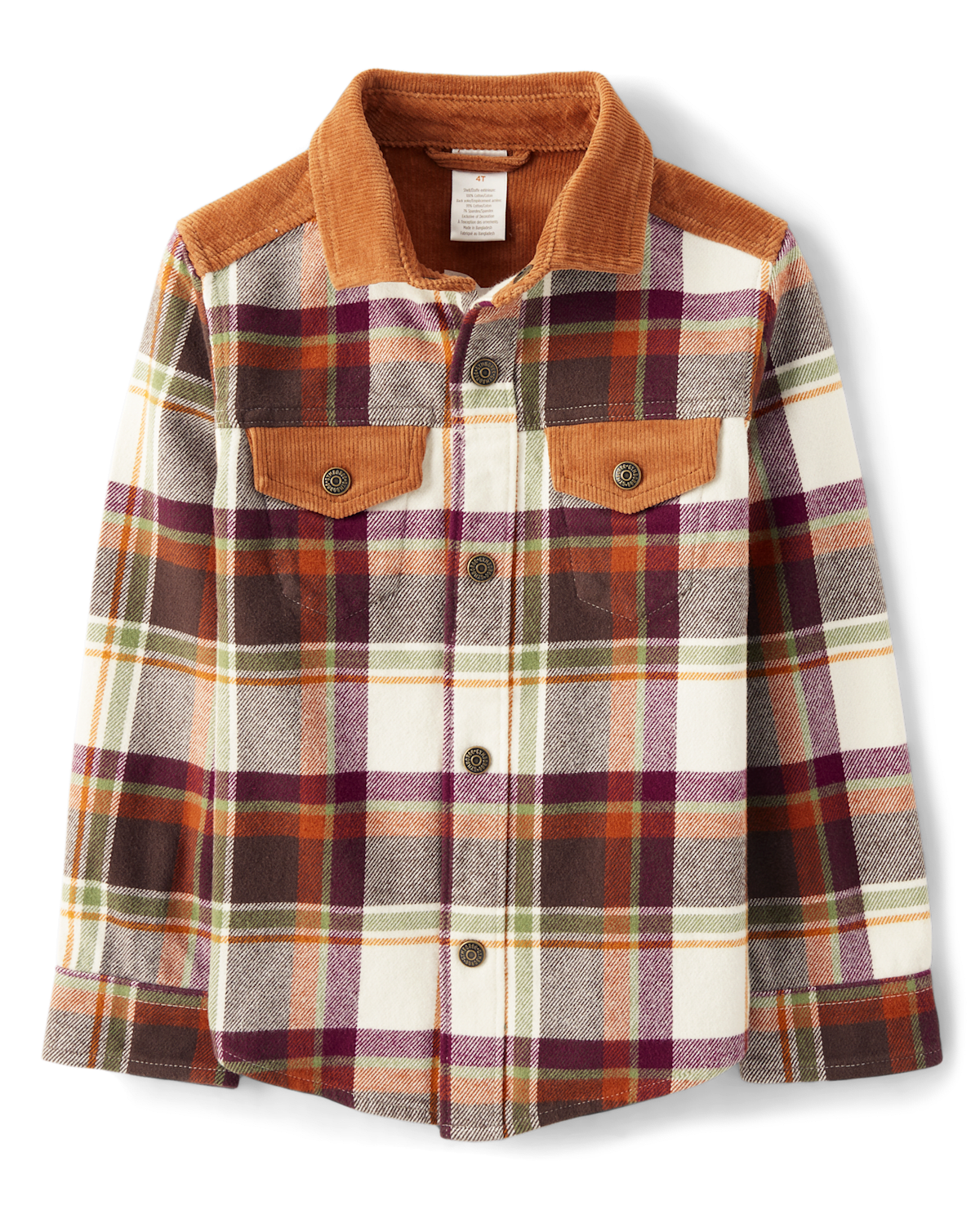 Детские куртки Gymboree Boys Plaid Flannel Shirt Jacket - Enchanted Forest