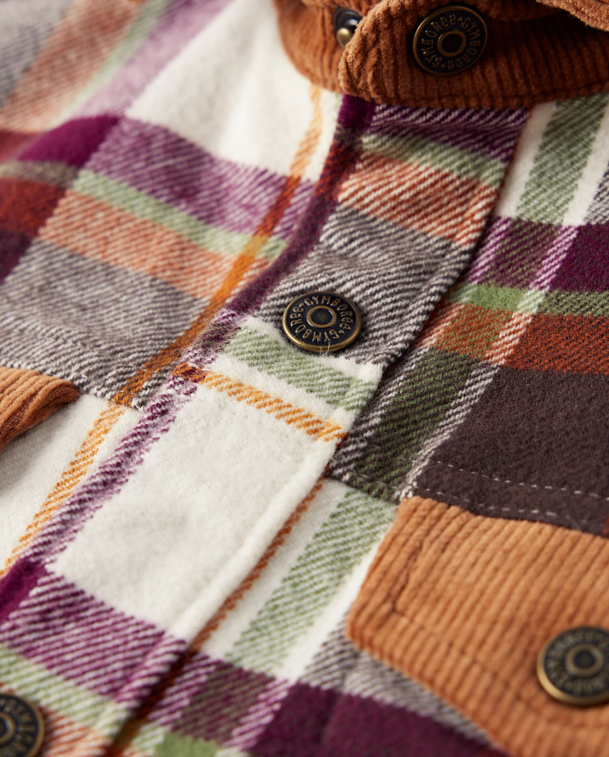 Детские куртки Gymboree Boys Plaid Flannel Shirt Jacket - Enchanted Forest — фото 2