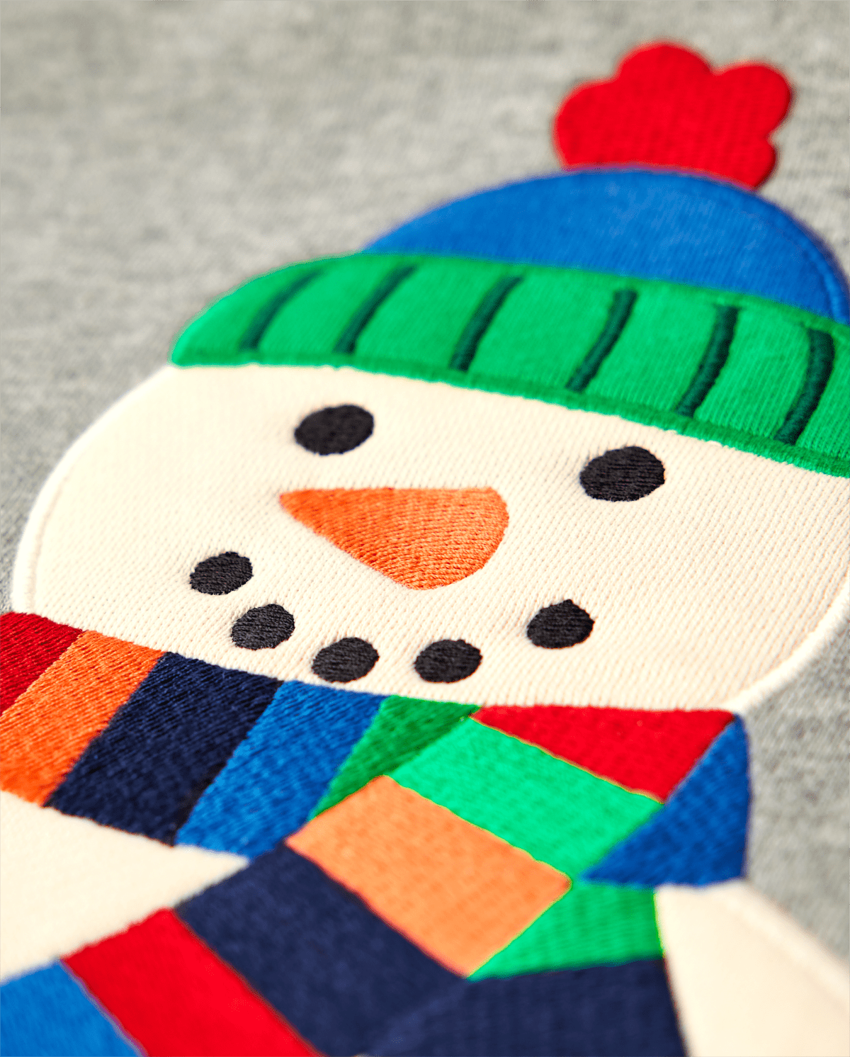 Детские худи Gymboree Boys Embroidered Snowman Fleece - Very Merry — фото 2