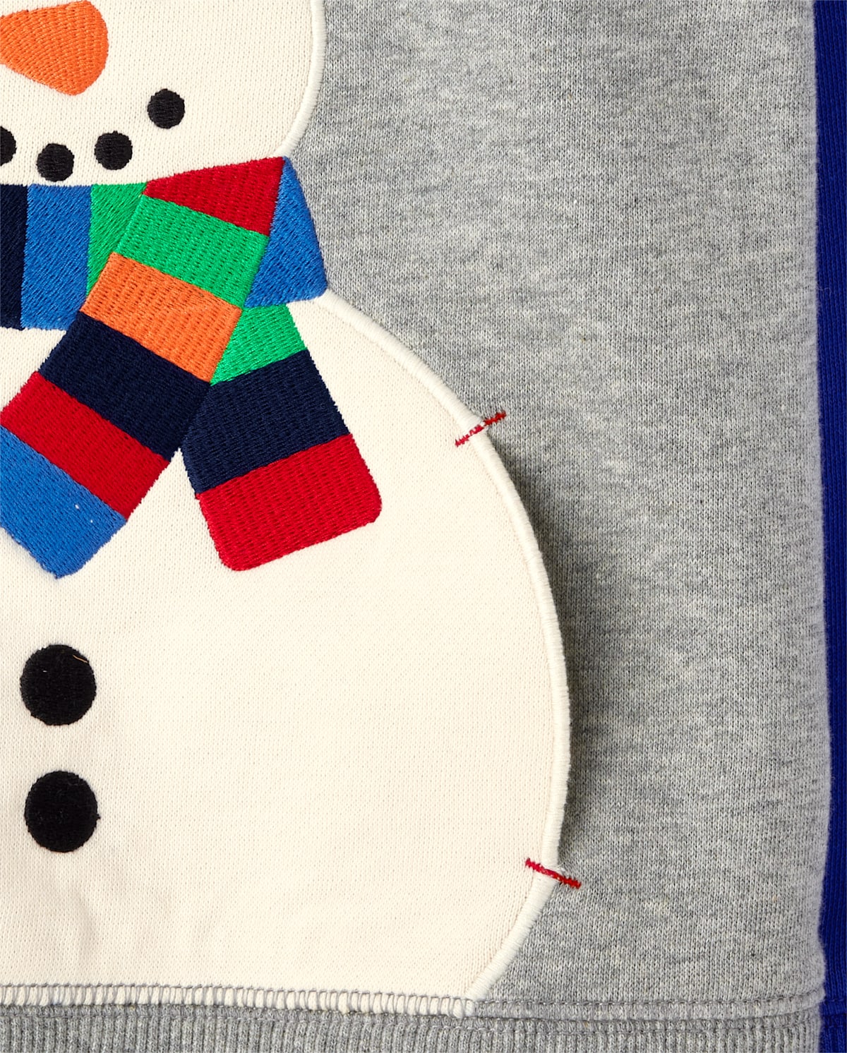 Детские худи Gymboree Boys Embroidered Snowman Fleece - Very Merry — фото 4